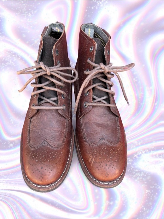 Caterpillar Men\'s Tan-Brown Leather Chukka Lace-Up Boots main image 4